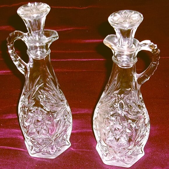 Fantastic Vintage EAPC Cruet Set w/ Original Glass Stoppers - Picture 1 of 1